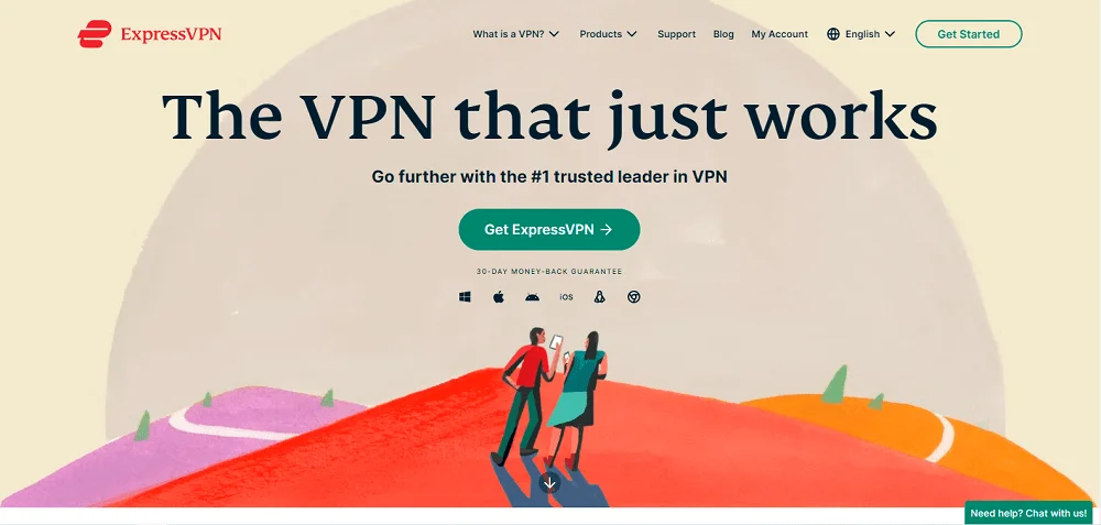 Giao diện đăng nhập vào tài khoản Express VPN