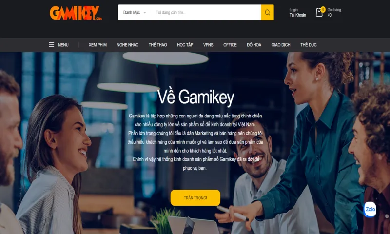 Gamikey – Địa chỉ cung cấp các tài khoản an toàn, uy tín, chất lượng