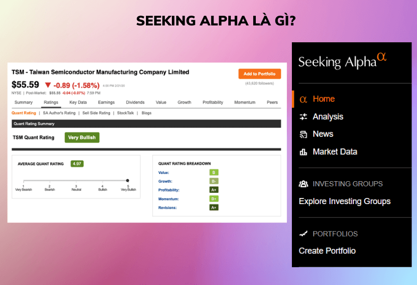 Seeking alpha la gi