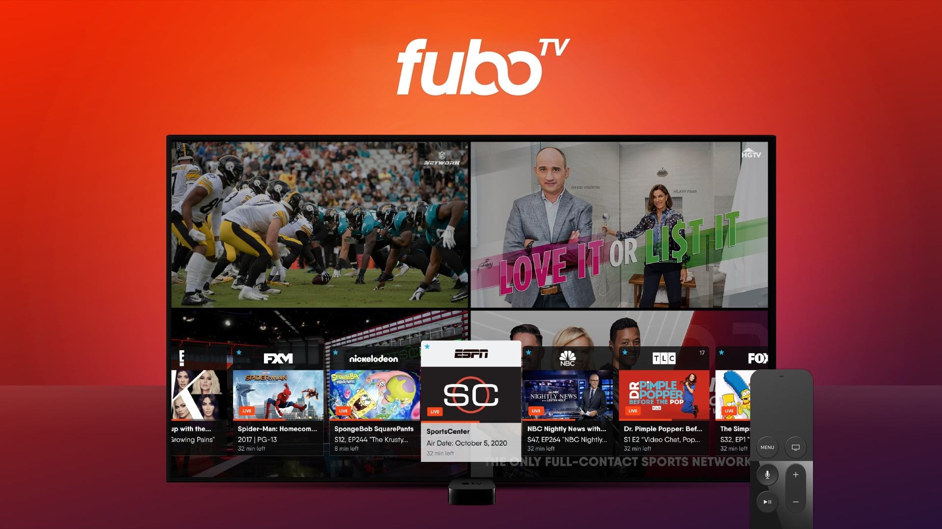 Tài khoản Fubo TV Pro truyền hình trực tuyến qua internet không cần cáp