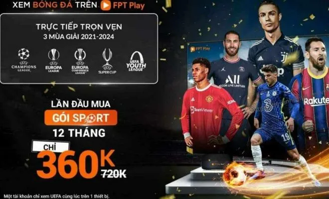 gia cac goi fpt play 2 Bảng giá gói Sport FPT Play