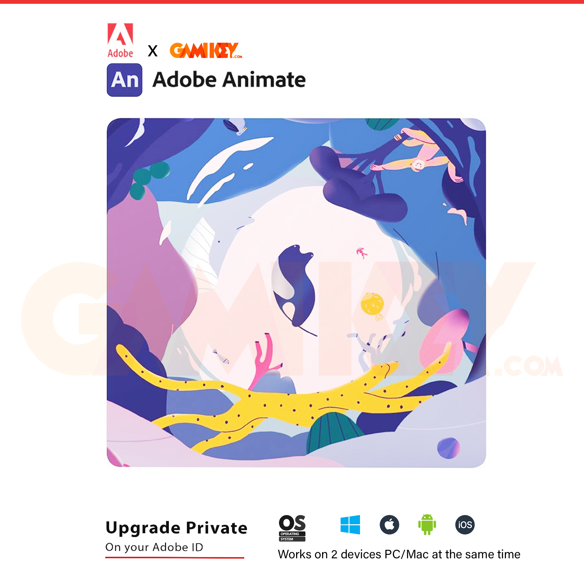 Adobe Animate CC 2022 + 1TB Cloud Storage | 12 tháng - Gamikey