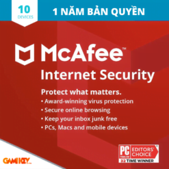 McAfee Internet Security 10 DEVICES 1 YEAR