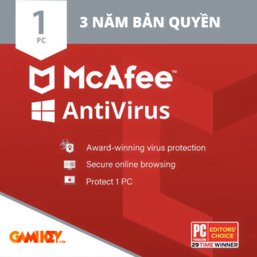 Mca fee Antivirus 1 PC 3 YEAR