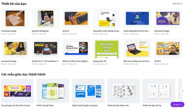 canva pro vinh vien 2 1 Đa dạng các mẫu Template cho người dùng