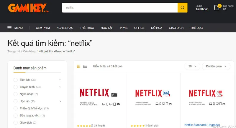 ban netflix 3 1 Tài khoản Netflix vĩnh viễn
