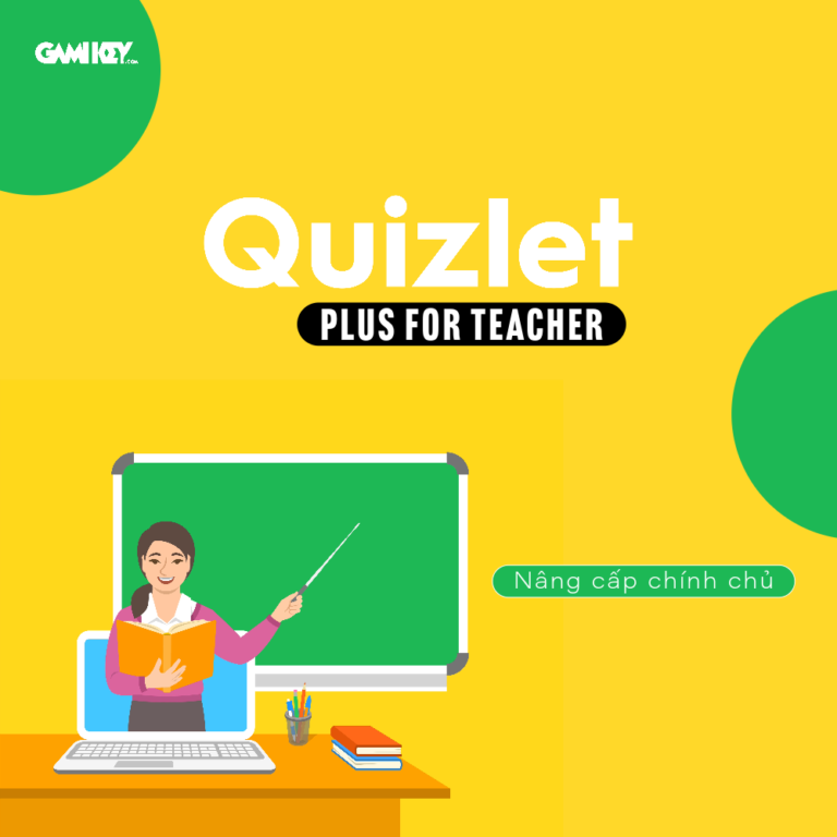Nâng cấp Quizlet Plus for teacher 12 tháng Gamikey