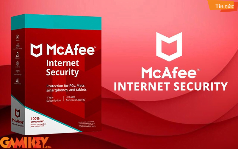 Key kích hoạt McAfee Internet Security 2023 1 năm 1 thiết bị cho Window