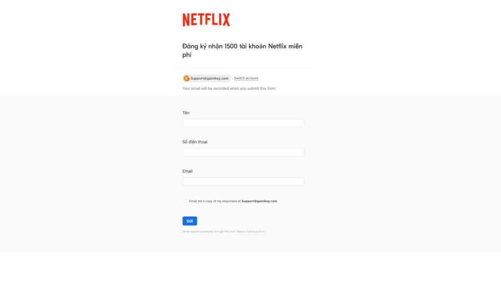 đăng ký netflix miễn phí