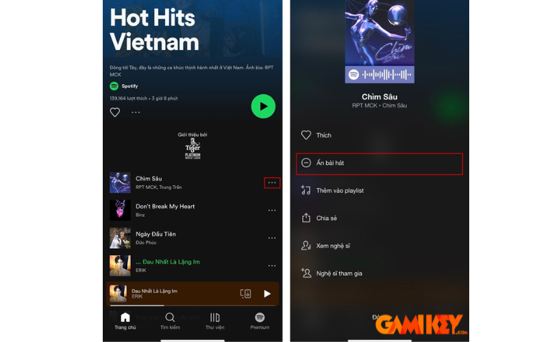 Cách ẩn và bỏ ẩn bài hát trên Spotify