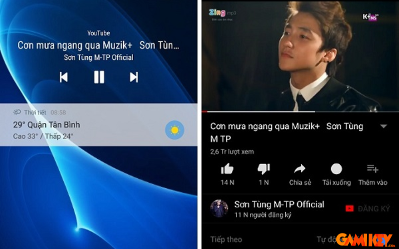 cách nghe nhạc YouTube tắt màn hình trên điện thoại Android