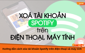 cách xóa tài khoản Spotify