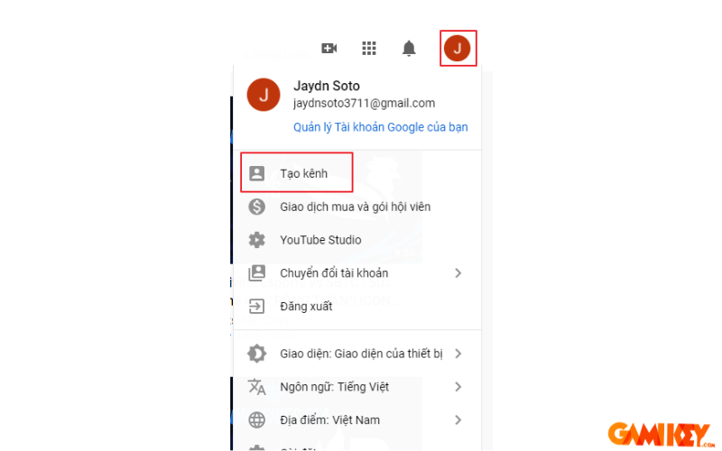 huong dan chuyen kenh youtube tu gmail cu sang gmail moi 1 Hướng dẫn chuyển kênh Youtube từ Gmail cũ sang Gmail mới