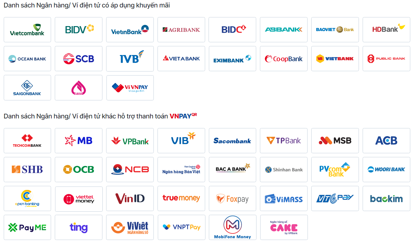 HƯỚNG DẪN THANH TOÁN VNPAY TRÊN WEBSITE 