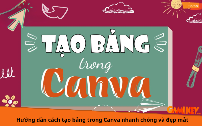 cách tạo bảng trong canva