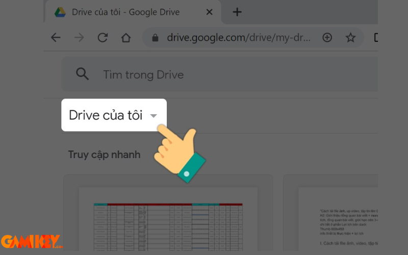 cách tải file lên google drive