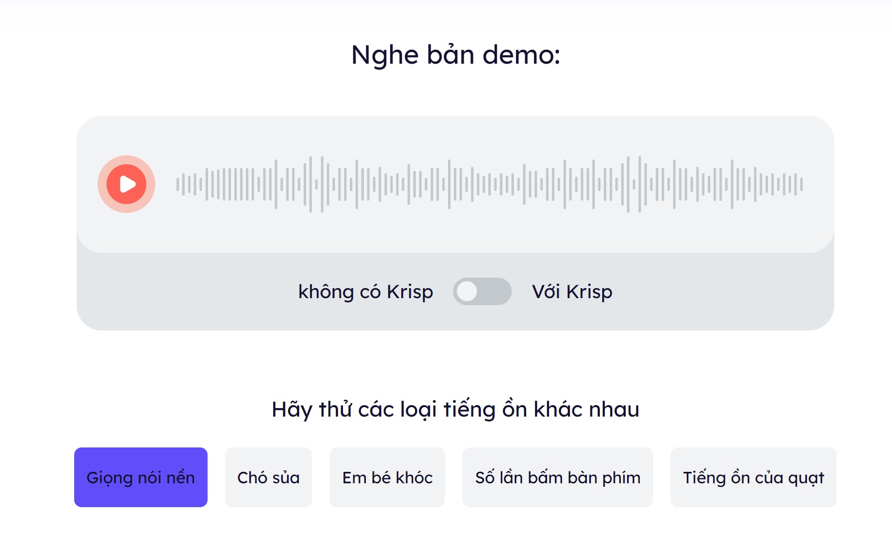 Khử tiếng ồn AI