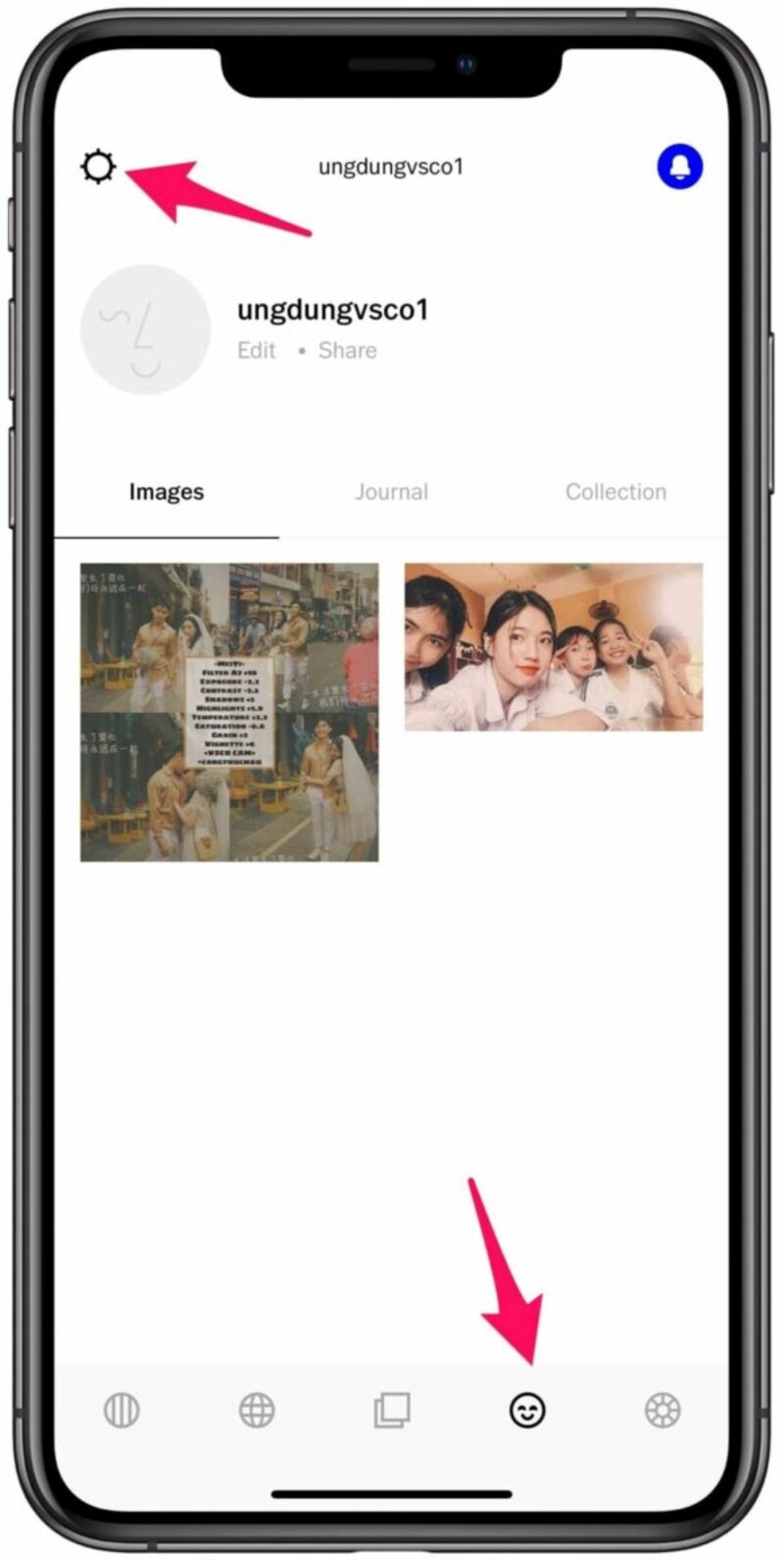 cách đăng nhập tài khoản VSCO