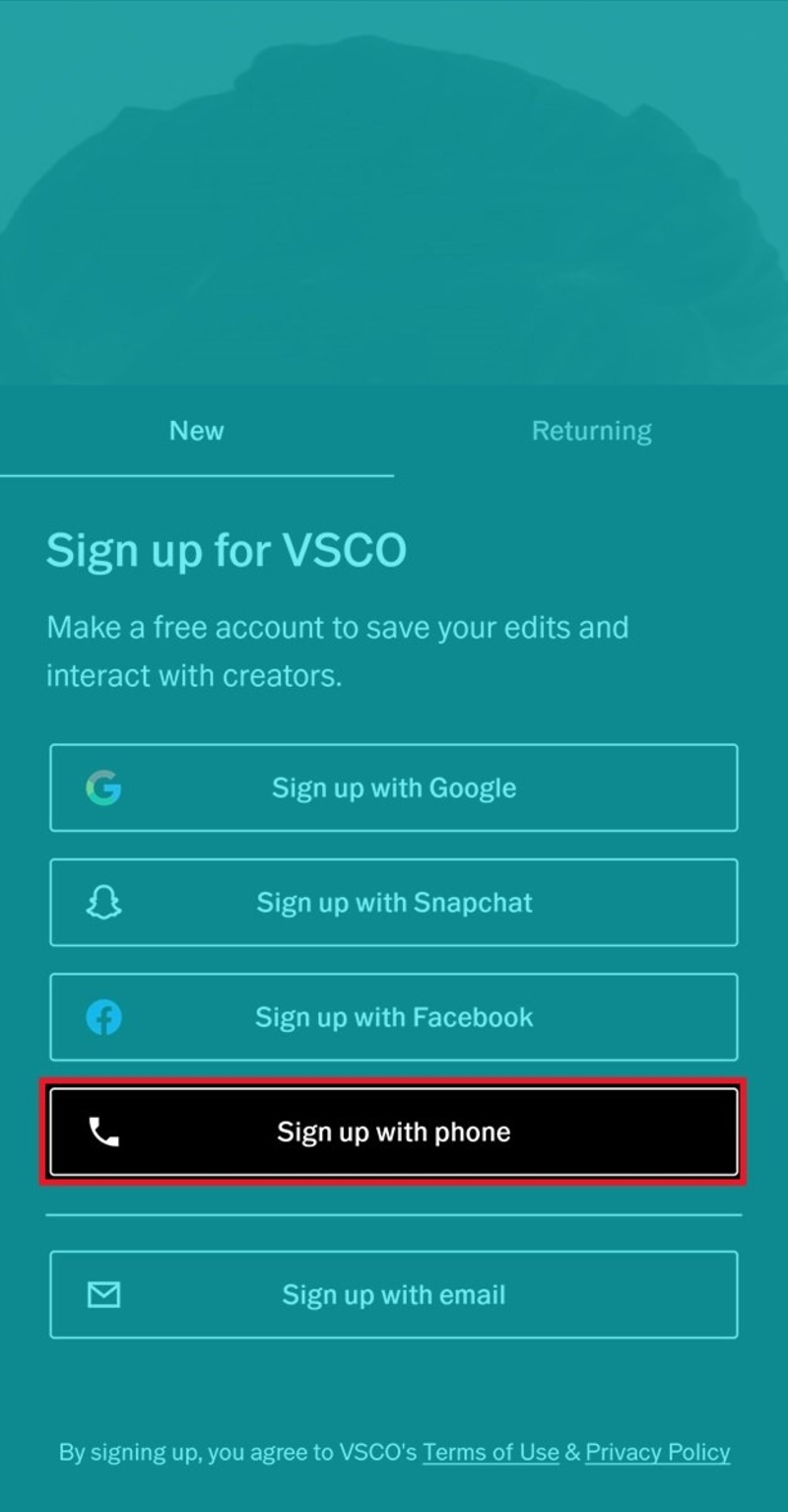 cách đăng nhập tài khoản VSCO