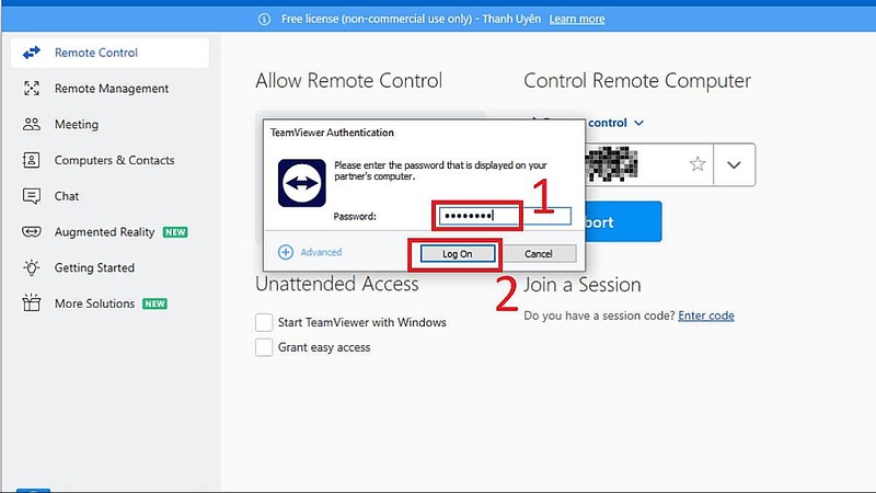 cách sử dụng TeamViewer