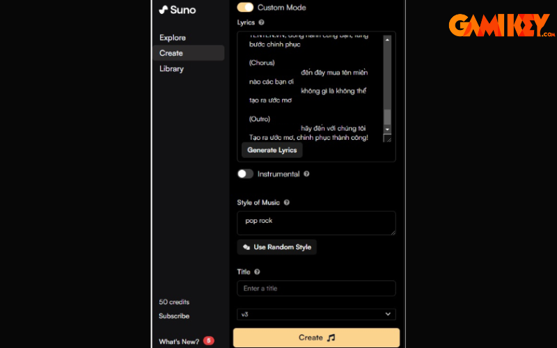 Suno-công cụ AI chuyển văn bản thành bài hát