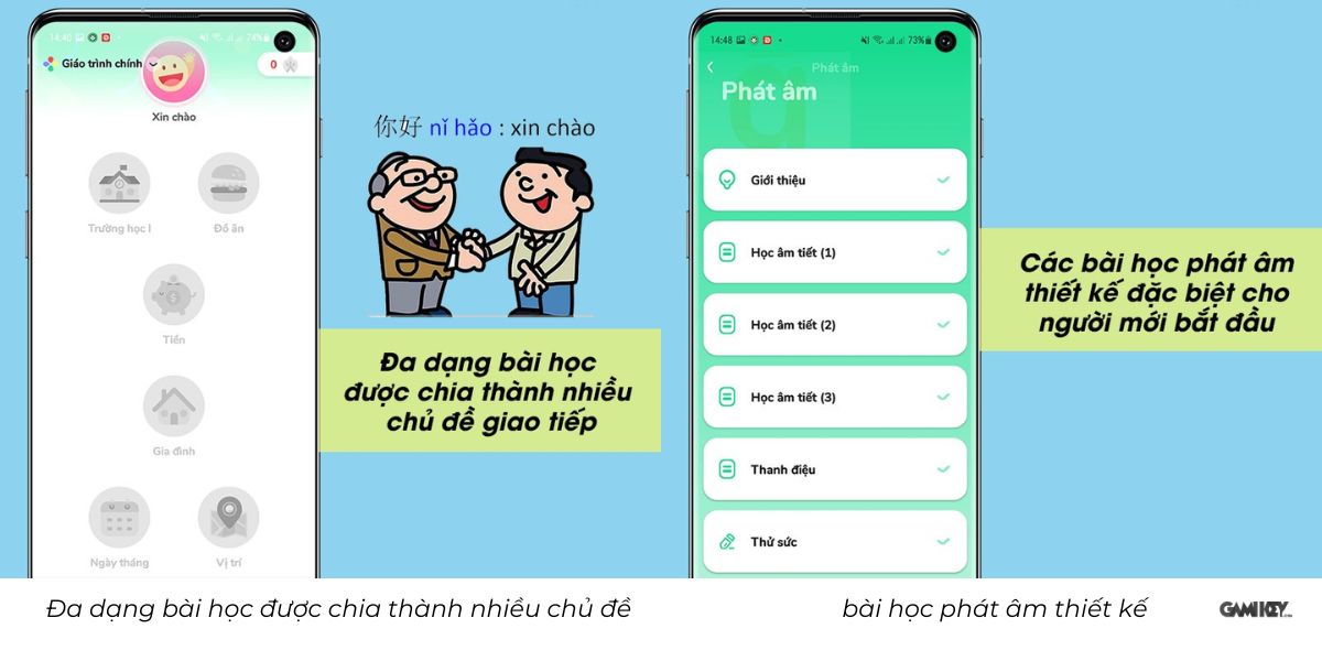 Các tính năng nổi bật của hellochinese