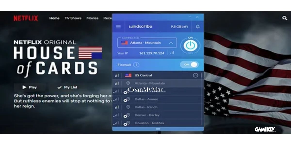 Xem Netflix bằng Windscribe