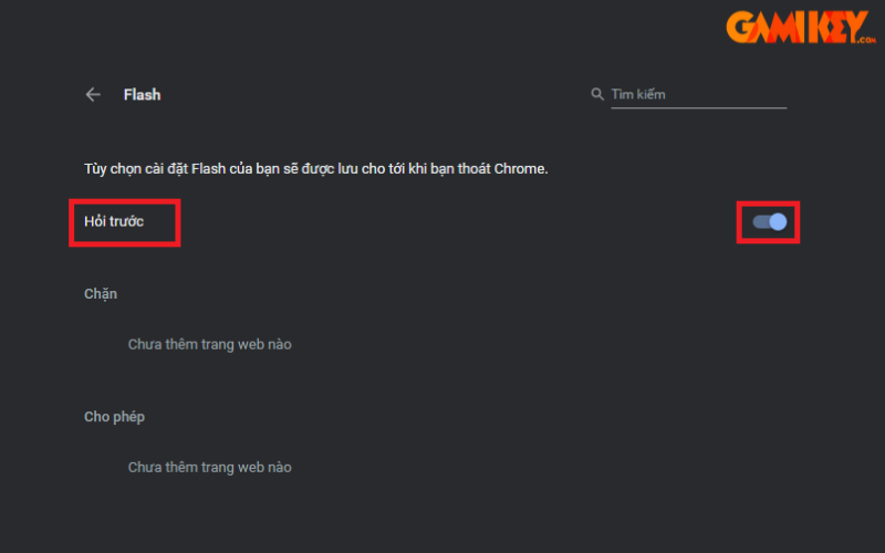 cách bật adobe flash player trên chrome