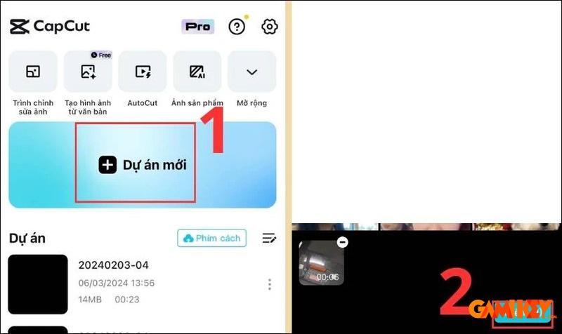 Cách cắt video trên capcut