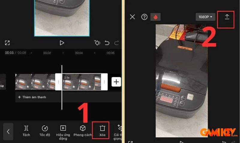 cách cắt video trên capcut