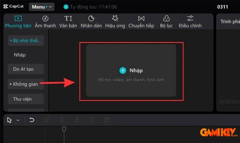 Cách cắt video trên capcut