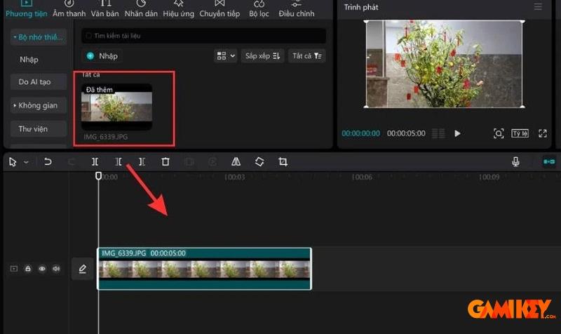 Cách cắt video trên capcut