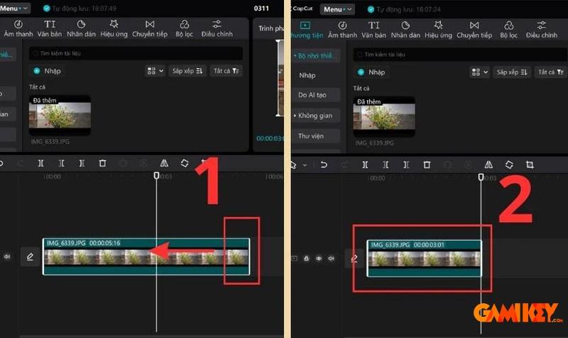 Cách cắt video trên capcut