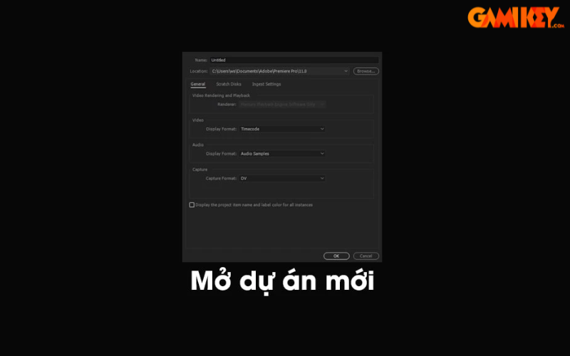 cách chèn chữ trong Adobe Premiere