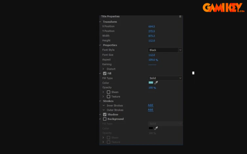 cách chèn chữ trong Adobe Premiere