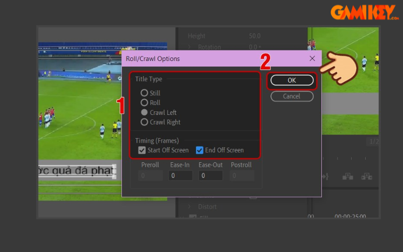 cách làm chữ chạy trên Adobe Premiere