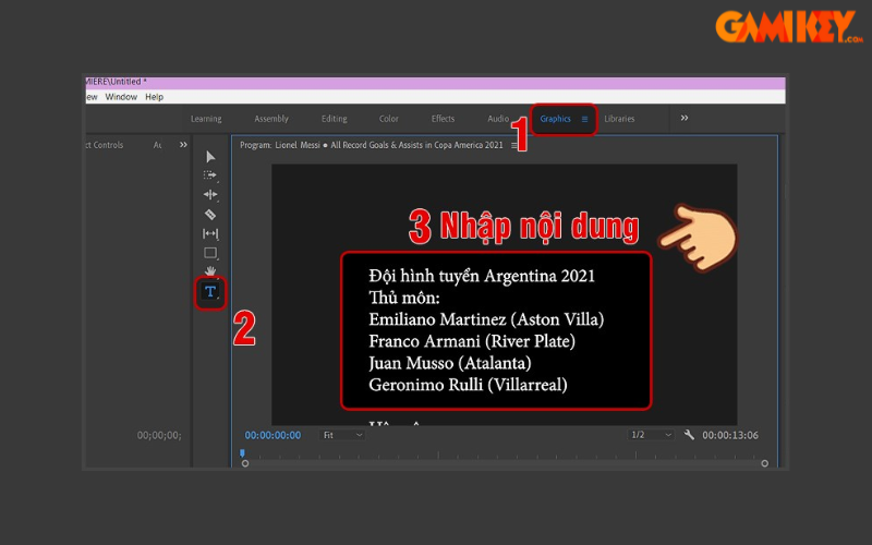cách làm chữ chạy trên Adobe Premiere