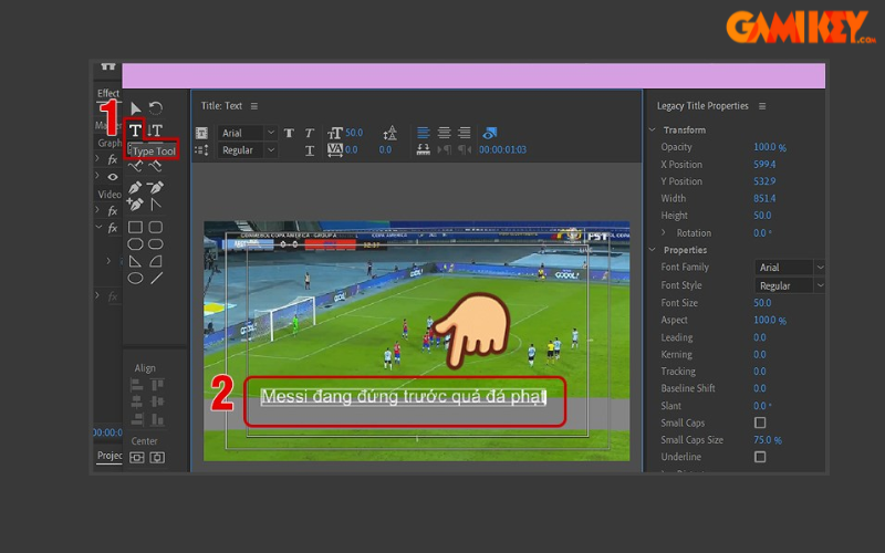 cách làm chữ chạy trên Adobe Premiere