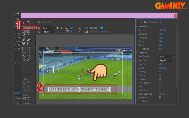 cách làm chữ chạy trên Adobe Premiere