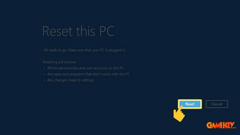 Cách Reset Windows 10