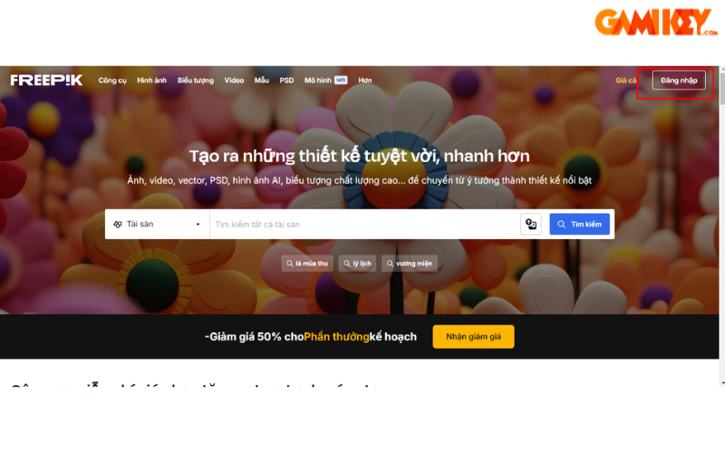 cách tải Premium trên Freepik