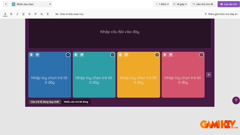 Cách tạo Quizizz