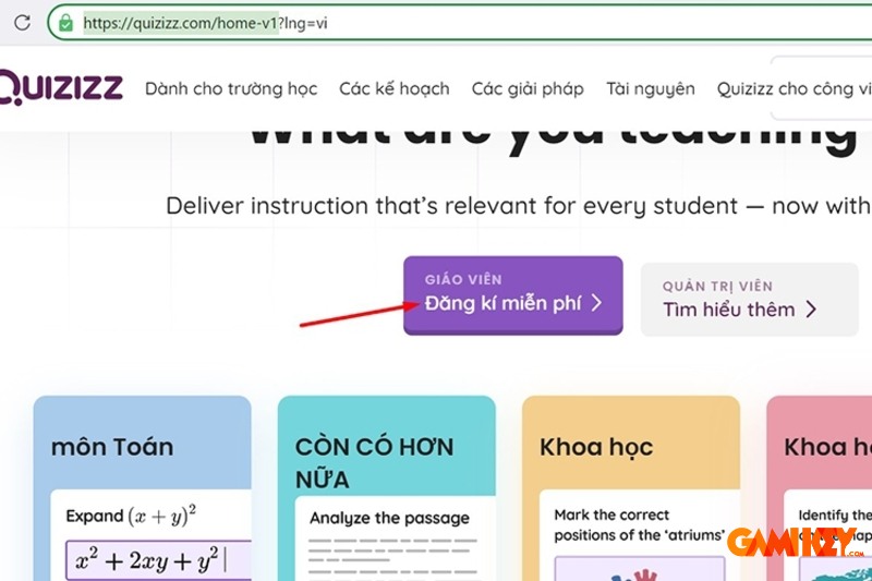 Cách tạo Quizizz