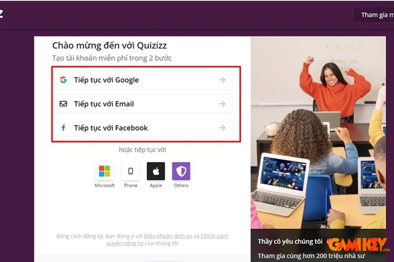 Cách tạo Quizizz