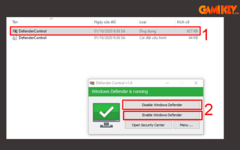 cách bật windows defender
