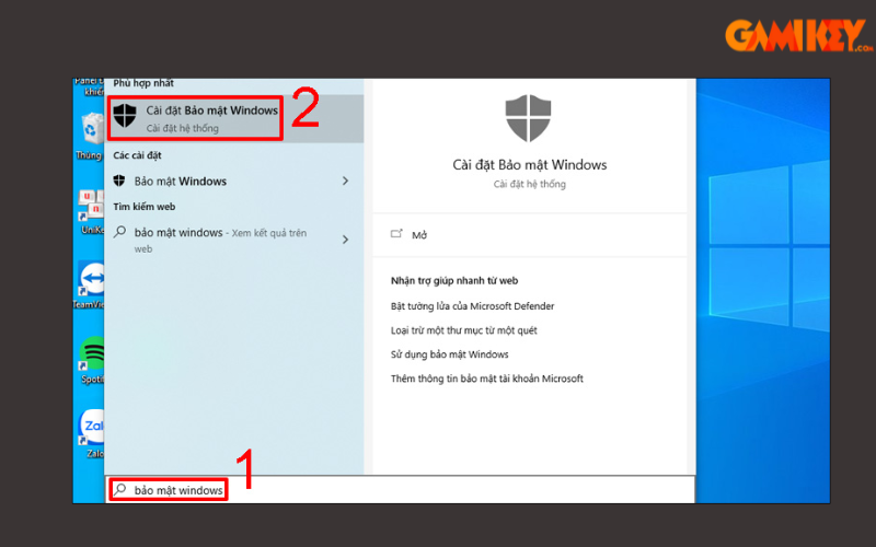 cách bật windows defender