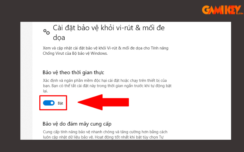 cách bật windows defender