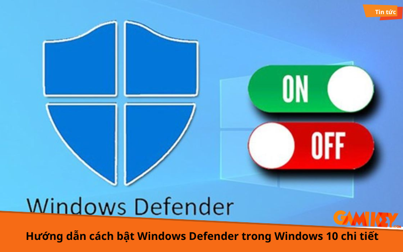 cách bật windows defender