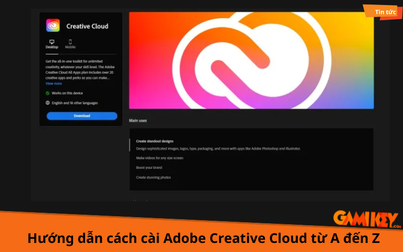 cách cài Adobe Creative Cloud