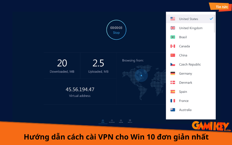 cách cài VPN cho Win 10